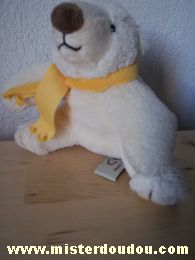 Gipsy Ours Blanc écharpe jaune - Très bon état