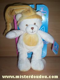 Gipsy Ours Ecru. ventre et bonnet couleur moutarde - Neuf