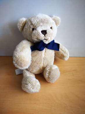 H et m Ours Beige noeud bleu - Très bon état