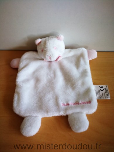 Jacadi Ours Blanc rose toute petite jacadi - Très bon état