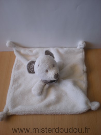 Kiabi baby Ours Nicotoy blanc foulard marron - Très bon état