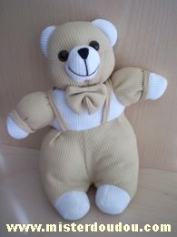 Marque Inconnue Ours Beige blanc - Très bon état