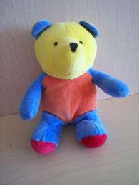 Marque Inconnue Ours Jaune bleu orange rouge - Très bon état