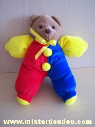 Marque Inconnue Ours Jaune rouge bleu - Très bon état