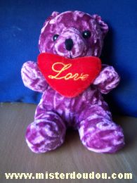 Marque Inconnue Ours Violet - Très bon état