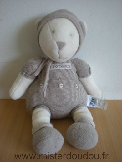 Moulin roty Ours Les trois ours linvosges patachon ecru beige - Très bon état
