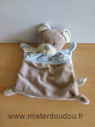 Nicotoy Ours Bleu beige - Très bon état