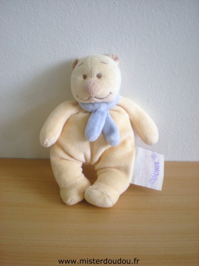 Noukie s Ours Beige écharpe bleue - Très bon état