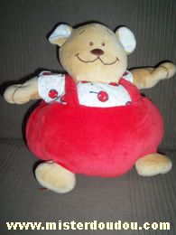 Noukie s Ours Rouge beige tshirt avec des cerises - Très bon état