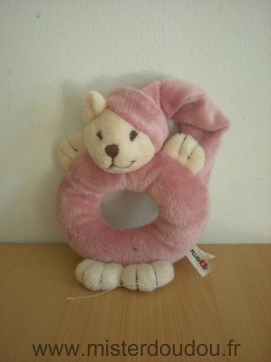 Plush4you Ours Mauve ecru - Très bon état