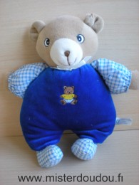 Simpson trading Ours Bleu avec un ours brodé - Très bon état