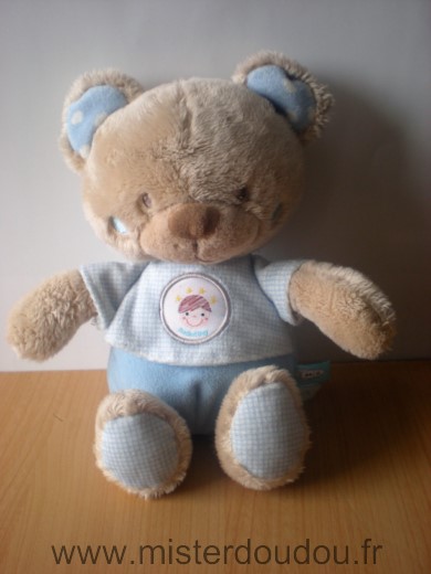 Tex Ours Beige bleu moon rocket boy - Très bon état