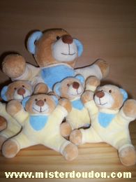 Marque Inconnue Ours Beige bleu - Très bon état