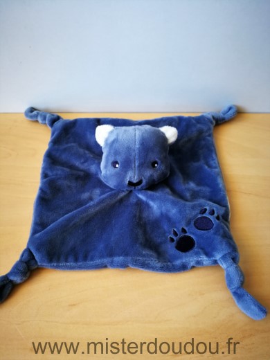 Marque Inconnue Ours Bleu 2 empreintes pattes - Très bon état