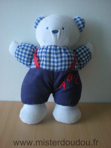 Marque Inconnue Ours Bleu blanc abc - Bon état