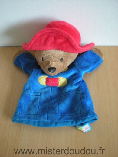 Marque Inconnue Ours Mon premier ours paddington bleu chapeau rouge - Très bon état
