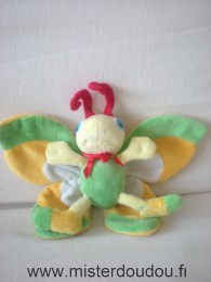 Marque Inconnue Papillon Jaune blanc vert rouge - Très bon état