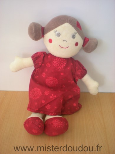 Sucre d orge Poupée Robe rouge - Très bon état