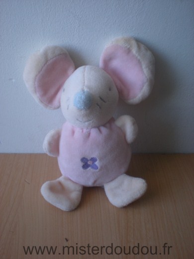 Ajena Souris Rose fleur mauve - Très bon état