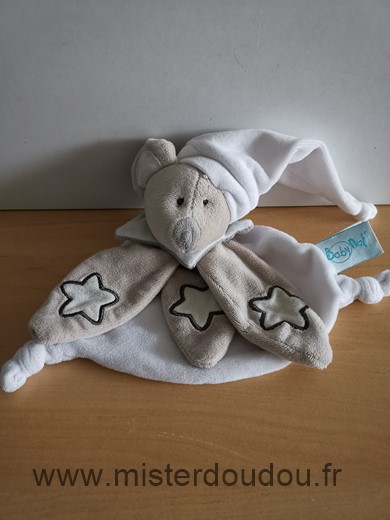 Baby nat Souris Blanc beige etoiles phosphorescent - Très bon état