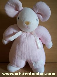 Tartine et chocolat Souris Rose blanc - Très bon état
