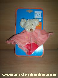 Tex Souris Rose, avec la tête beige - Neuf
