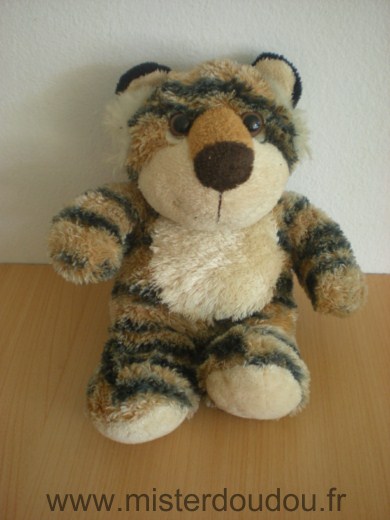 Marque Inconnue Tigre Beige tigre orange noir marque peoplepals - Très bon état