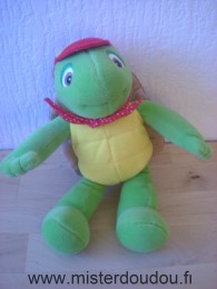 Marque Inconnue Tortue Franklin vert marron jaune foulard rouge - Très bon état