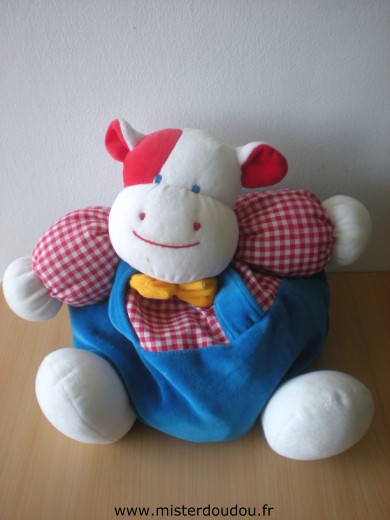 Marque Inconnue Vache Bleu vichy rouge - Très bon état