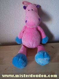 Animal colore Vache Rose bleu - Très bon état