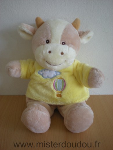 Gipsy Vache Beige tshirt jaune ballon nuage - Très bon état