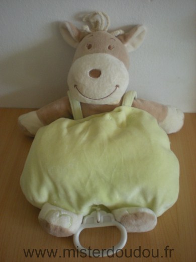Maxita Vache Beige vert foulard rose - Très bon état