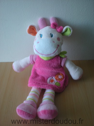 Nicotoy Vache Rose robe rose - Très bon état