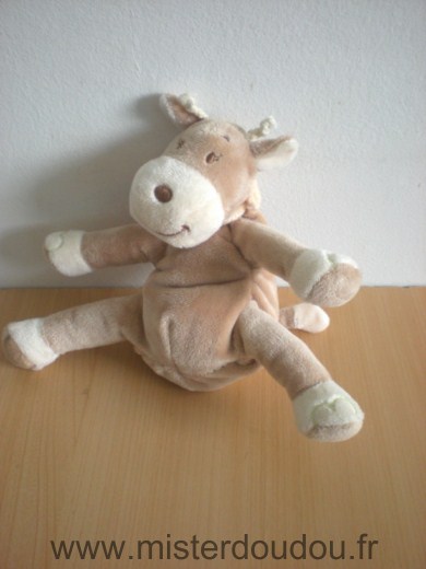 Marque Inconnue Vache Beige foulard rose - Très bon état