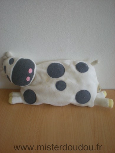 Marque Inconnue Vache Blanche rond gris - Très bon état